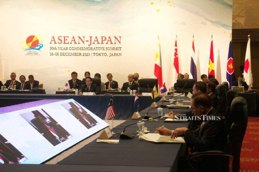 Prime Minister Datuk Seri Anwar Ibrahim attends the Asean-Japan Commemorative Summit un Tokyo. - NSTP/ Hazween Hassan