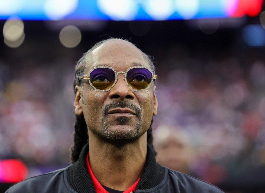 AFC captain Snoop Dogg looks on during the 2023 NFL Pro Bowl Games at Allegiant Stadium on February 5, 2023 in Las Vegas, Nevada. - AFP PIC