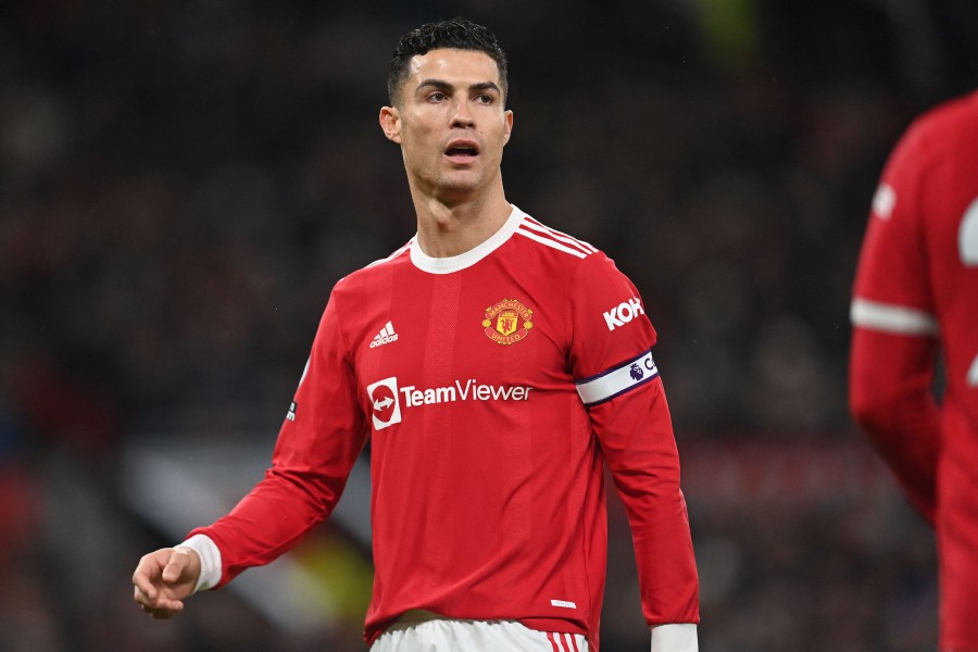  Manchester United's Portuguese striker Cristiano Ronaldo wants the team to finish the top three in the Premier League. - AFP PIC 