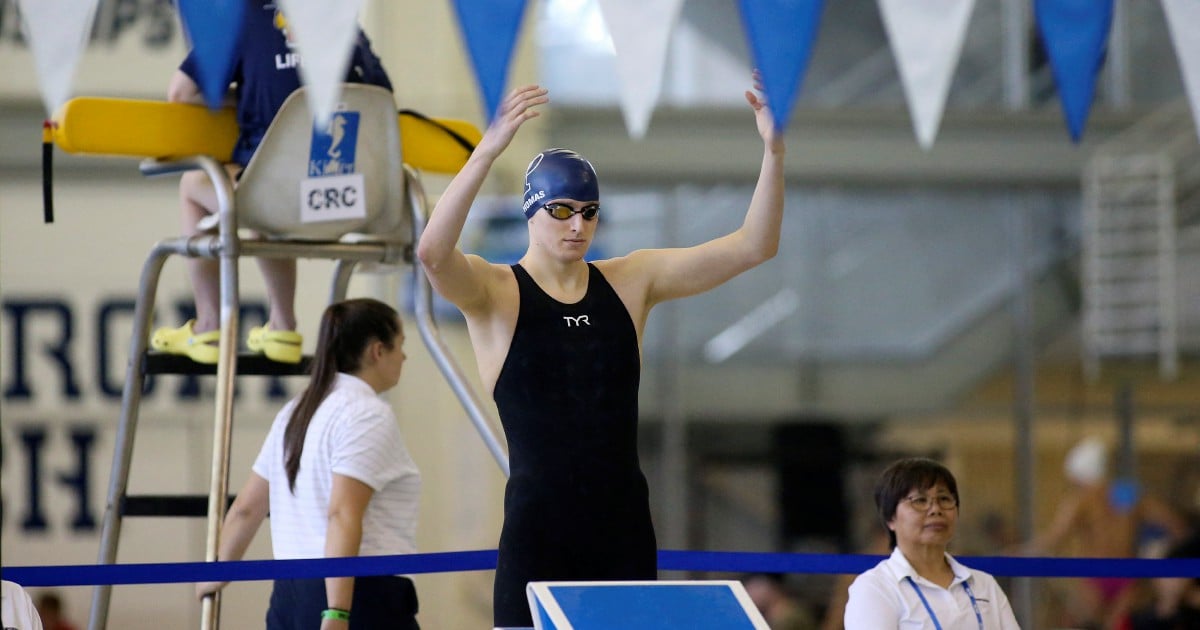 Protests as transgender swimmer Thomas powers to US college crown | New ...