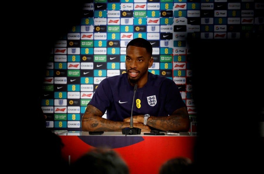 England's Ivan Toney during a press conference in Blankenhain, Germany. -REUTERS PIC