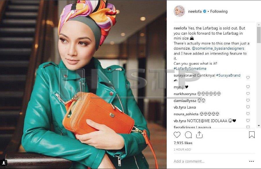 Neelofa on Instagram: “Me leaving a Louis Vuitton support group decked in  its scarf and newest bag. Buy now and love forev…