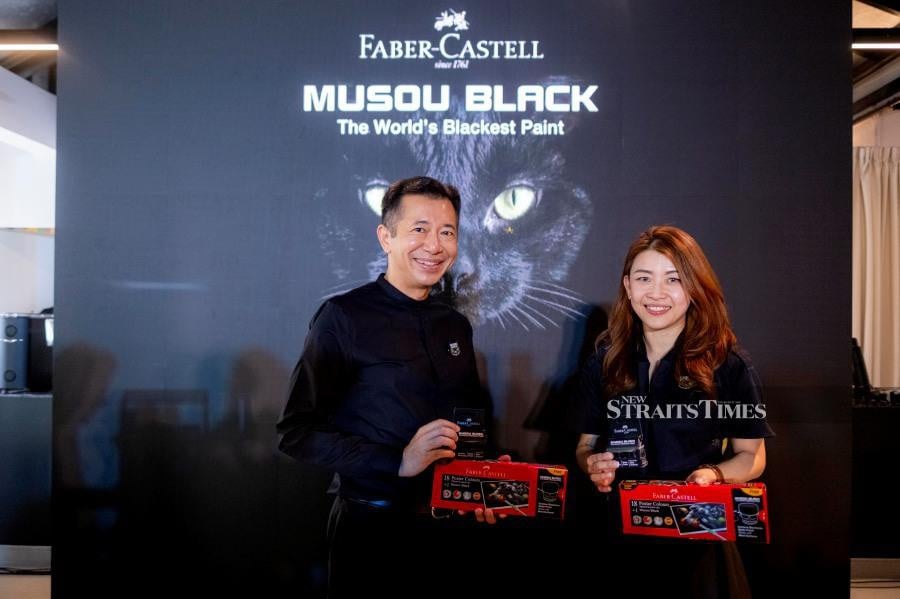 Faber-Castell Malaysia has unveiled its latest paint, Musou Black, dubbed as the world's blackest paint. 