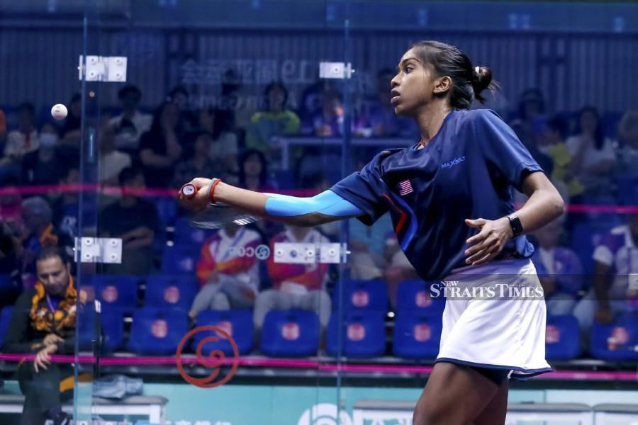 S. Sivasangari is expected to climb up one or two rungs in the women’s world rankings after a commendable outing at the Hong Kong Open. NSTP FILE PIC