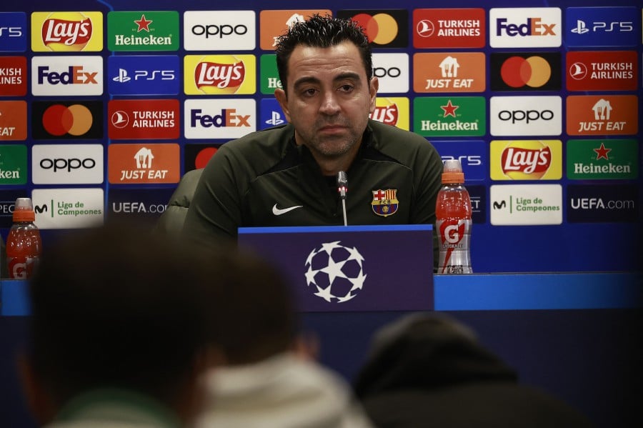 Barcelona's Spanish coach Xavi. - AFP PIC