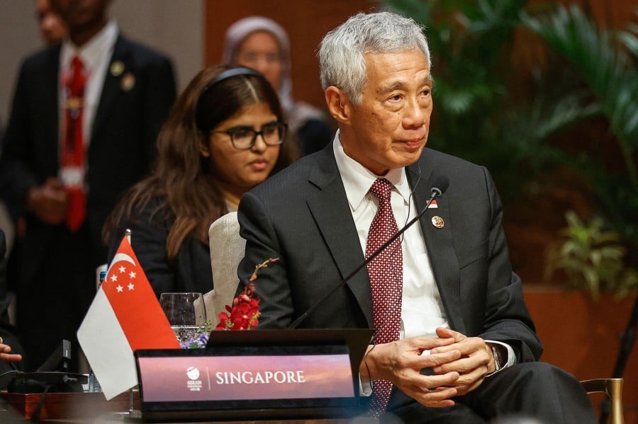 (Singapore's Prime Minister Lee Hsien Loong attends the retreat session at the 43rd ASEAN Summit in Jakarta on September 5, 2023. -AFP PIC