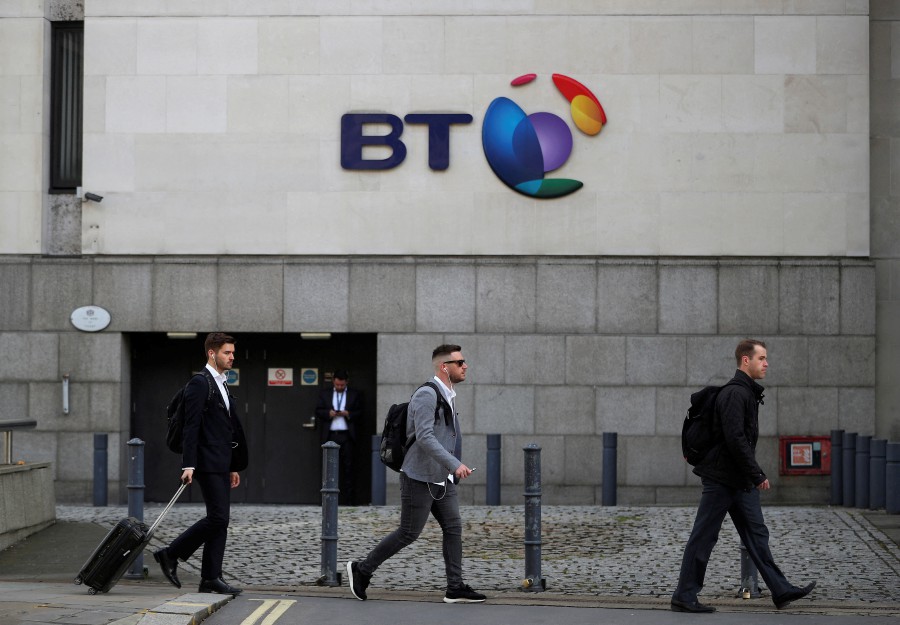  British Telecom (BT) employs 130,000 staff, including contractors. - REUTERS PIC