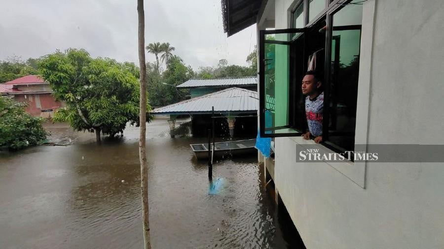 Several areas in the Kuala Krai district were inundated with floodwaters. - NSTP file pic