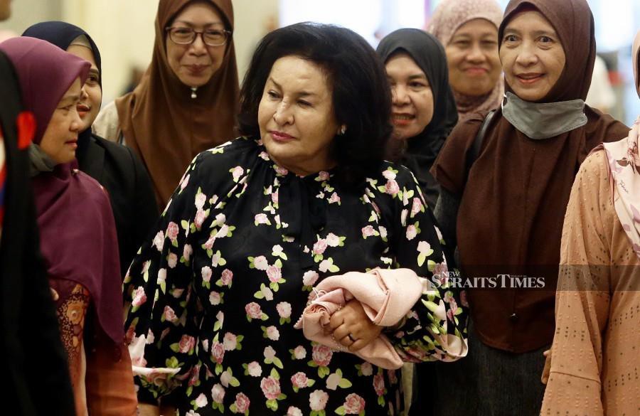  Datin Seri Rosmah Mansor arrives at the court to support her husband, former prime minister Datuk Seri Najib Razak in Putrajaya. - NSTP/MOHD FADLI HAMZAH