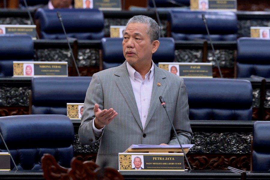 Deputy Prime Minister and Plantation and Commodities Minister Datuk Seri Fadillah Yusof speak during the Dewan Rakyat sitting today. - BERNAMA PIC