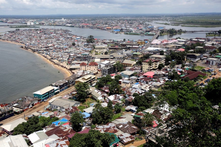  A general view shows the city of Monrovia, Liberia. - REUTERS FILE PIC