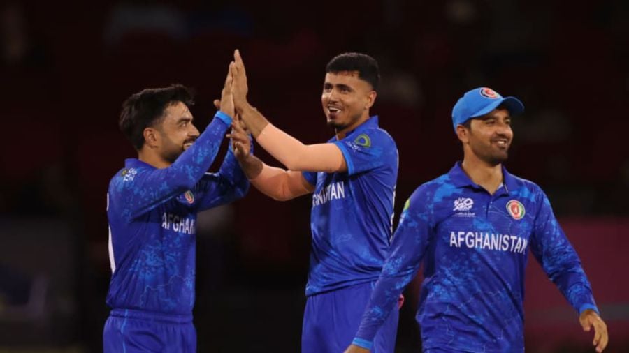 Afghanistan thrashed debutants Uganda by 125 runs in the teams’ opening Group C match at the T20 World Cup in Guyana on Monday.- Pic credit: X/@T20WorldCup