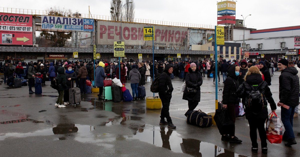 Kyiv residents defiant even as some flee after Russian invasion