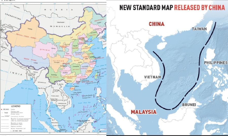 china rilis peta baru