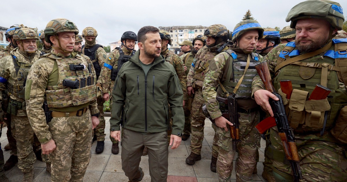 Ukraine's Zelenskyy vows 'victory' on visit to liberated Kharkiv region ...