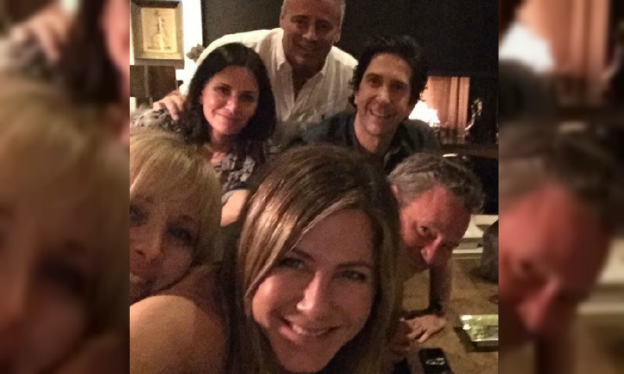 The stars of Friends pose for a wefie which was posted on Jennifer Aniston’s Instagram account. - Pic source: Instagram/Jennifer Aniston