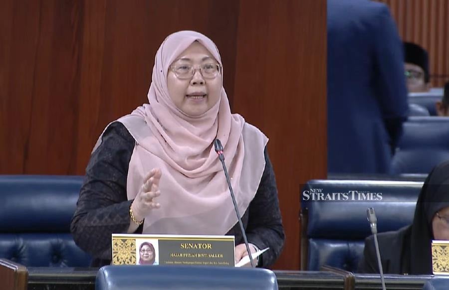 Deputy Domestic Trade and Consumer Affairs Minister Fuziah Salleh at the Dewan Rakyat today. 