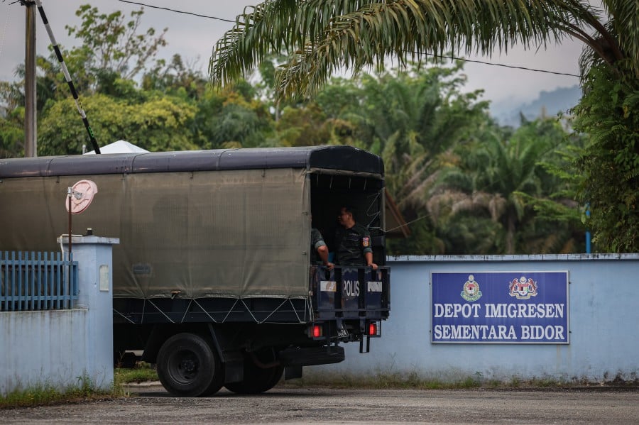A general view of the Temporary Immigration Depot in Bidor. - BERNAMA PIC