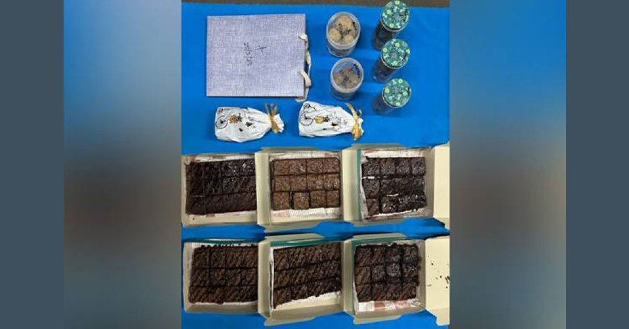 City acting police chief Datuk Yahaya Othman said a 19-year-old college student was arrested while transporting 6kg of the brownies during the first raid, which was conducted on March 25 between 5pm and 8pm in Jalan 9 here.- Pic courtesy PDRM 