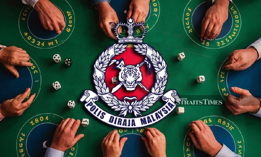 A total of 470 people were arrested last year — 351 for illegal lottery gambling and 119 for online gambling respectively. - NSTP file pic, AI-generated image