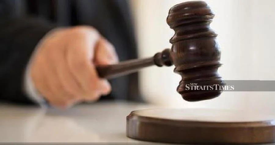 A man charged over a snatch theft, which saw the victim seriously hurt after being thrown off her motorcycle, cried after he was sentenced to five years jail and two strokes of the rotan by the Sessions Court today (April 25).