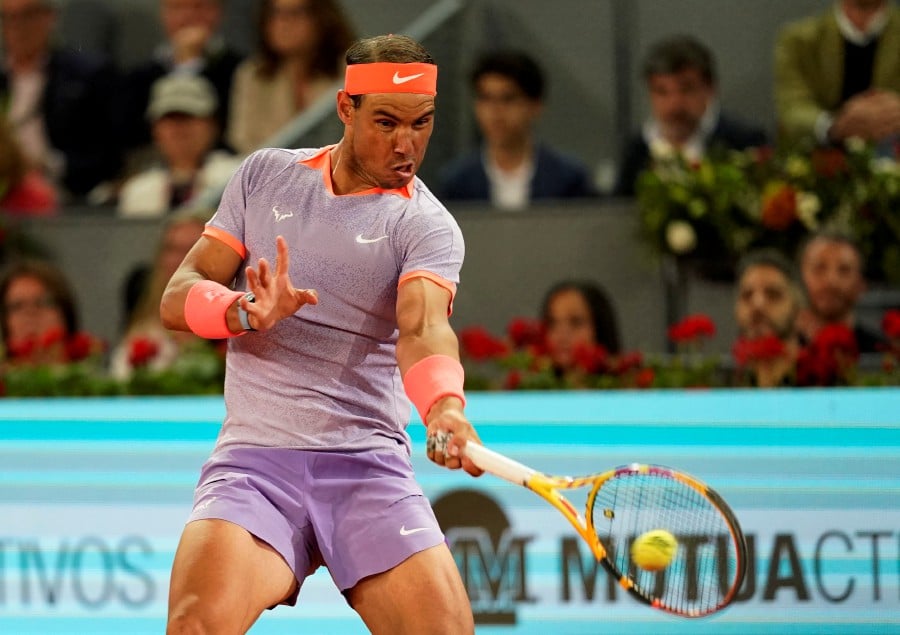 Spain's Rafael Nadal in action during his round of 64 match against Australia's Alex de Minaur. - REUTERS PIC