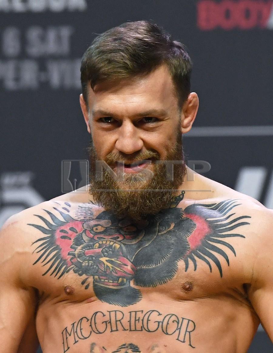 Conor McGregor doing the same pose at 145lbs and 170lbs shows physique  difference