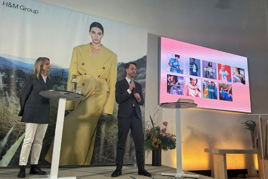 Daniel Erver, who replaces Helena Helmersson as CEO of Swedish clothing retailer H&M, speaks in Stockholm, Sweden. - REUTERS PIC