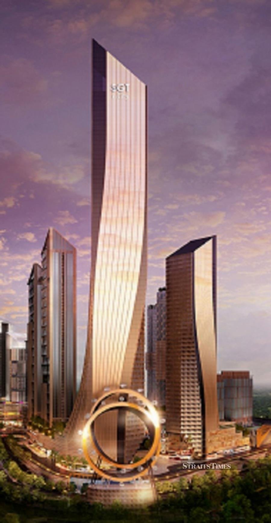 An artist's impression of the iconic 78-storey IGT Tower