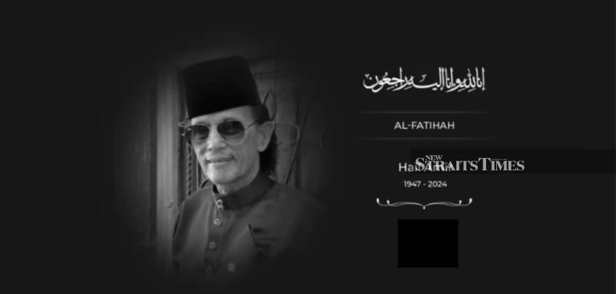 Datuk Hail Amir died at the Kuala Lumpur Hospital at 3.48pm today. He was 76 (NSTP File Pic)