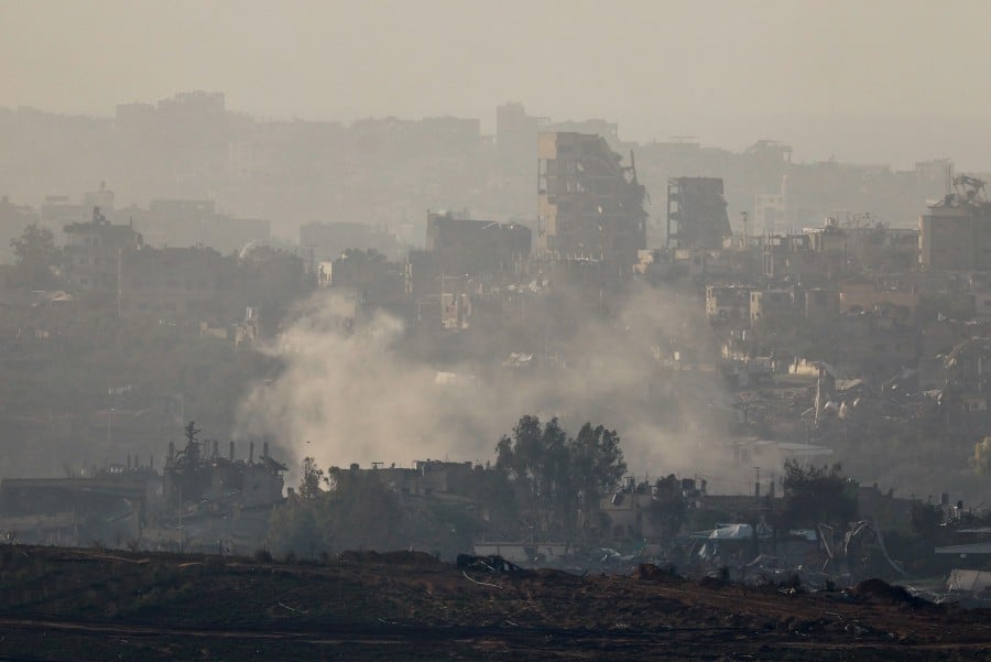Smoke rises over Gaza, amid the ongoing conflict between Israel and Hamas. - REUTERS PIC
