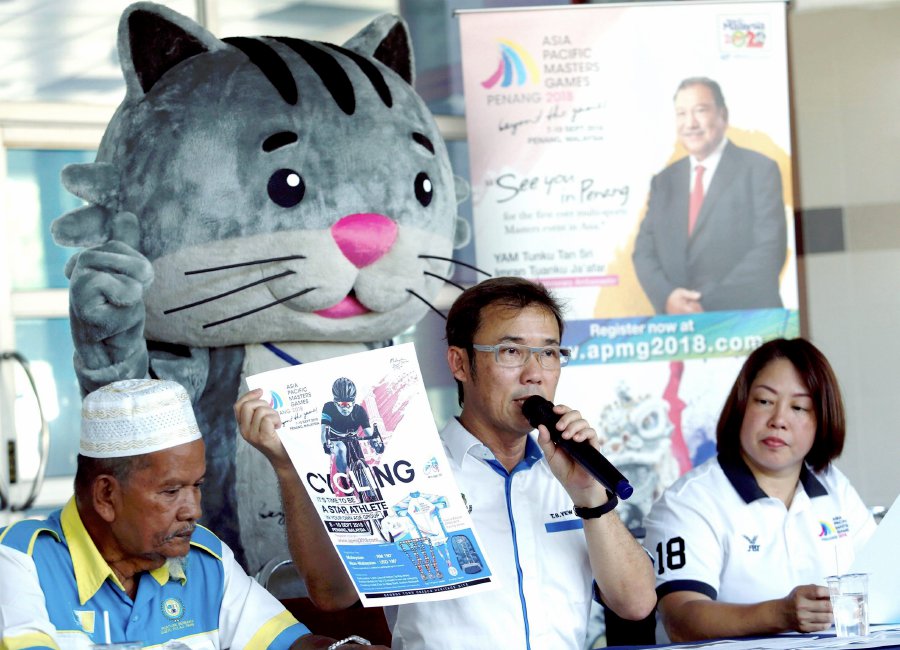  For the first time, Penang will be organising the 2018 Asia Pacific Masters Games (APMG), with some 2,000 contestants from 47 countries set to battle it out during the competition to be held in September.