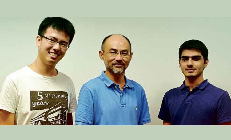 (File pix) (From left) Chu Rui Jian, Lan Boon Leong, and Mehdi Pourzand. Courtesy Photo