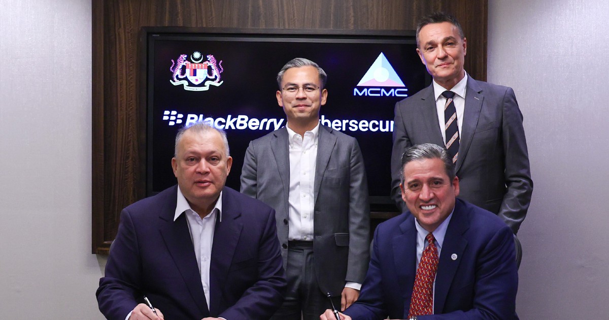 Blackberry, Malaysian Govt Sign Cybersecurity Deal | New Straits Times