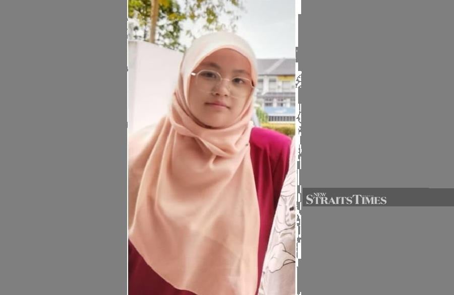 Pic of Nurul Aina Najwa Abdul Fattah released by the police. -- Pic from PDRM