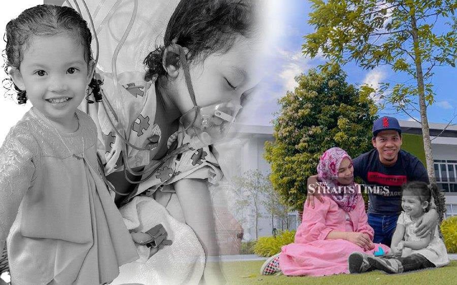 Mohd Khairurashid Yaakob, 35, continues to mourn the loss of his beloved daughter, Anggun Nadhwa, who tragically died on Feb 17. Anggun, who succumbed to Diffuse Intrinsic Pontine Glioma, a rare form of brain cancer, was only four years old, leaving her family devastated. - NSTP pic 