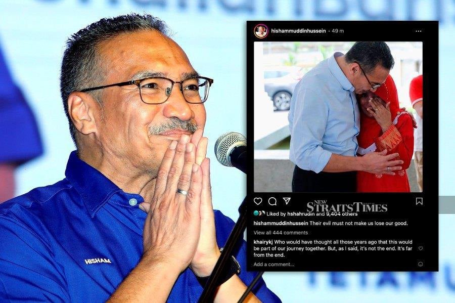 Umno’s “evil” act of sacking and suspending several of its leaders should not blind one from the “good”, said Sembrong member of parliament Datuk Seri Hishammuddin Hussein. - NSTP file pic/ Datuk Seri Hishammuddin Hussein IG