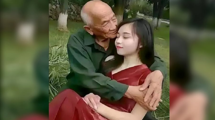 Xiaofang (a pseudonym) met the love of her life while volunteering at a retirement home in Hebei Province. - Screenshot via News18