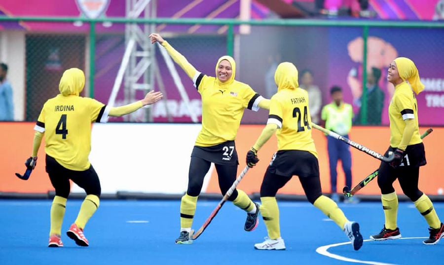 Malaysia beat Thailand 1-0 today to finish fifth in the women's hockey Asian Champions Trophy in Ranchi, India. - Pic courtesy of MHC