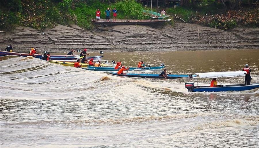 The Tidal Bore Festival has become a hallmark of Sarawak's vibrant festival calendar. - File pic credit (Sarawak Tourism Board)