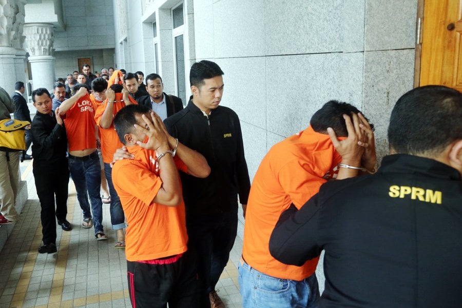 So far, the Malaysian Anti-Corruption Commission have nabbed a dozen of people over the Melaka protection racket’s probe. File pix by MOHD FADLI HAMZAH.