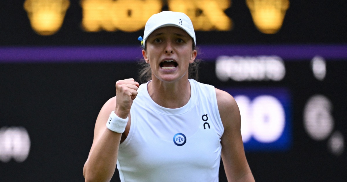 Swiatek Saves Two Match Points To Reach Wimbledon Quarters | New ...