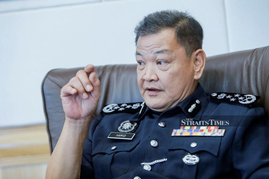 Inspector-General of Police (IGP) Datuk Seri Abdul Hamid Bador says if Jho Low is innocent, then he should come back. - NSTP/AIZUDDIN SAAD
