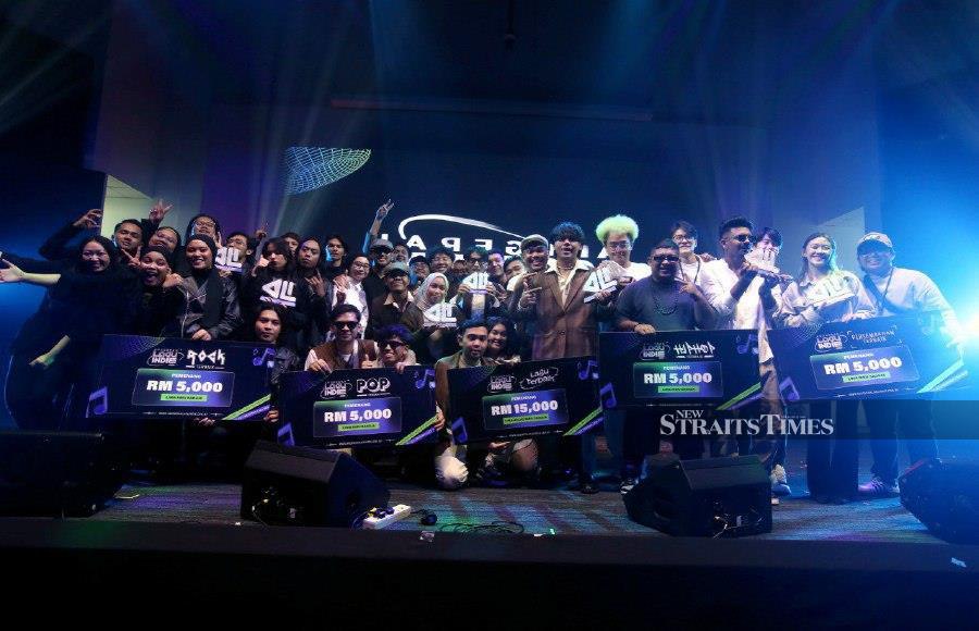 Winners of the Anugerah Lagu Indie 2023.- NSTP/HAIRUL ANUAR RAHIM