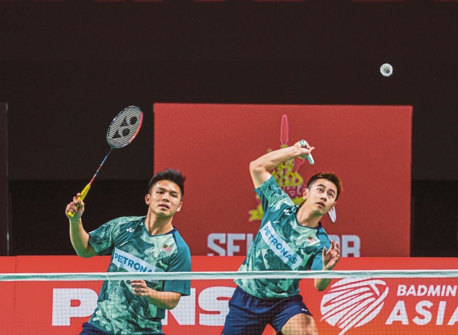 Goh Sze Fei-Nur Izzuddin Rumsani made history when they reached the Asian Championships final in Ningbo, China, today. - NSTP/ASWADI ALIAS