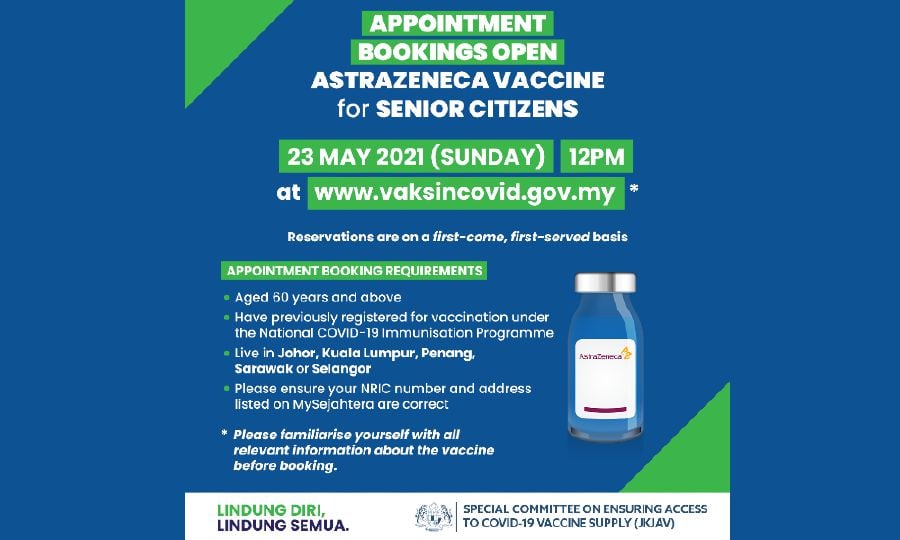 Register for astrazeneca vaccine malaysia