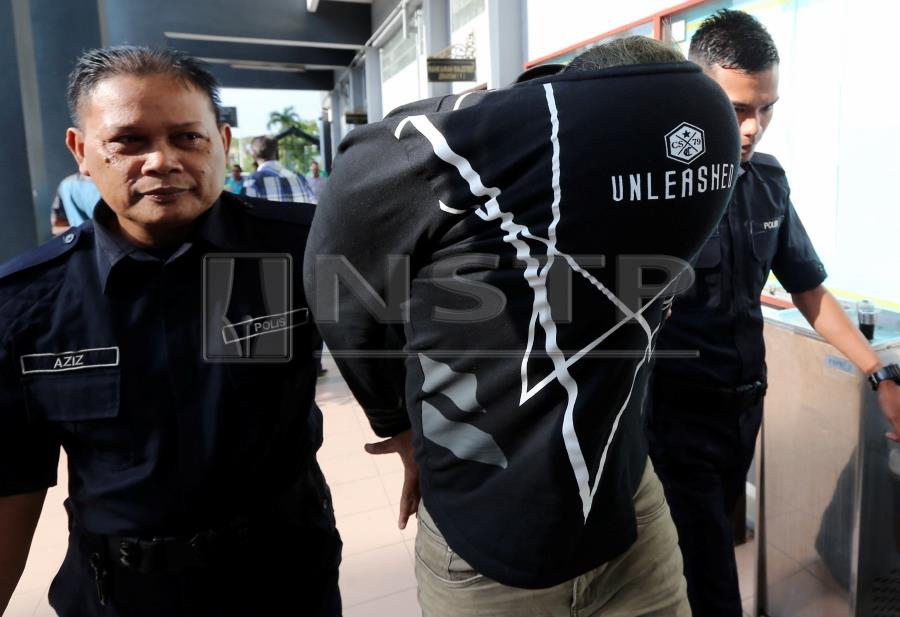 No plea was recorded from Muhammad Firdaus Naim Thikayarajan, 24, after the charge was read out before magistrate Nurul Hafizah Mohammad Fauzi. (NSTP/ABDULLAH YUSOF)