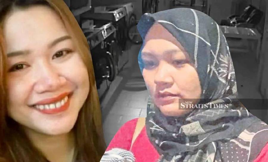 The sister (right) of missing Mila Sharmila Shamsusah, better known as Bella to her friends and family, says the family is demanding justice should the skeletal remains found in a house recently turn out to be hers. NSTP/Mohd Badlishah Mohd Ali