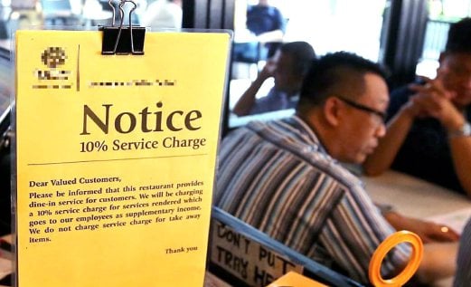 Restaurants imposing service charges, beware