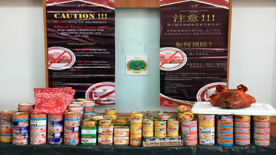 Sarawak bans canned pork from China